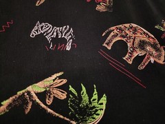 Safari Animals Rayon Acetate Rayon Jersey Knit Fabric Lion By the Yard