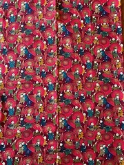 CONCORD ANDOVER KESSLERS FABRIC~Asian Men Boys~ORIENT~Umbrellas~GOLD GLITTER~