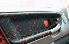 BMW M Rain Car Upholstery Fabric- 4mm Foam – 59″ – 150cm Auto Seat,Door E30 E36