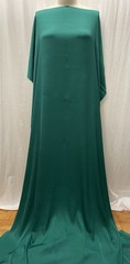 Luxurious Stretch Silk Broadcloth Emerald Green Fabric By The Yard 41-42″ Wide
