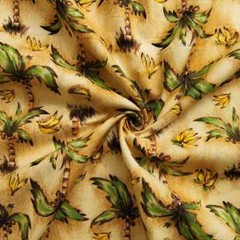 43” Wide By Yard Banana Trees Cotton Crafts Fabric DIY