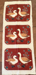 NEW Cranston Vintage Fabric Panel Cut Sew Pillow Ducks 17″x 13.5″ each pillow