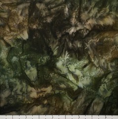 1 Yard Cut of Lunn Fabric Handpaint 100% Cotton 1346 Forest Dark Green Brown