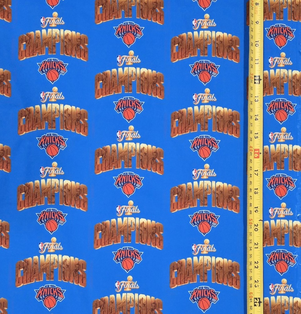 NY KNICKS CHAMPIONS 2026 VER 2 – 1 YARD FABRIC ( NOT COTTON OR COTTON BLEND)