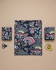 Lightweight Floral Cotton Fabric – Breathable Material for Dressmaking Use