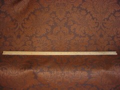 17Y Brunschwig & Fils BR-89766 Soubise Damask Coffee Copper Upholstery Fabric