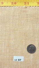 VINTAGE YARN DYED HERRINGBONE STRIPE LINEN/COTTON FABRIC CURTAIN UPHOLSTERY 54″W