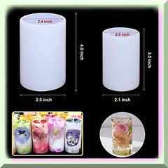 Cylinder Candle Making Kit with Silicone Molds