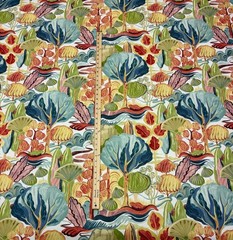 P KAUFMANN FAIRY MEADOW CARNAVAL ABSTRACT TREES MULTIPURPOSE FABRIC BY YARD 54″W