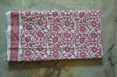NO TARRIF CHARGES 100% ✅ 10 Yard Sanganeri Hand Printed 100%Cotton Fabric ZK-17
