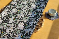 Korean Traditional Magpie Tiger Jagae Color Patterned Fabric made in Korea BTHY