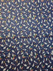 PATRIOTIC SCATTERED PENGUINS MADE FOR JOANN STORES COTTON FABRIC 3/4 YD G7