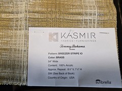 Fabric SAMPLE 31 Great for Crafts / Crazy Quilting Tommy Bahama “Breezer Stripe”