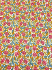 20 Yard Hand Block Print Handmade Cotton Indian Natural Sewing Crafts Fabric
