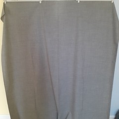 Wool Blend Twill Fabric Gray 60″ W 2 yards