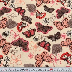 Flights of Fancy by Lucy Sturgess Studio E Butterflies Cotton by the HALF YARD