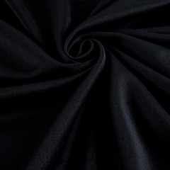 Double Stretch Knit Solid Black, Fabric by the Cut Yard, Black