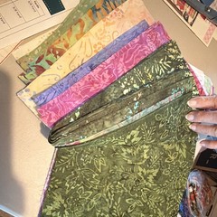 Timeless Treasures Tonga Blooming Fields Batik Floral Fabric Bundle Multicolor