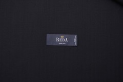 Reda lightweight wool suiting fabric,diplomatic black ,micro herringbone pattern