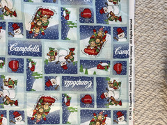 (3) Yards 42 Wide Campbell Kids Fabric, Campbell Soup Company 2002