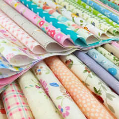 Flic-Flac Quilting Fabric Squares 100% Cotton Precut Quilt Sewing Floral Fabrics