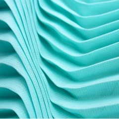 1M DIY Pleated Chiffon Fabric Craft Material Dress Skirt Sewing Material Soft