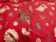 Duralee Fabrics designed by Terry Kinsley ~Shells ~ approx 9.7 Yards x 54″