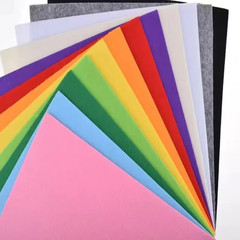 Soft Felt Fabric Sheet Assorted Color Patchwork Sewing DIY Craft Squares Nonwove