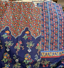 VTG Concord Fabric Double Borders Print Stripes Florals & Paisley BTHY