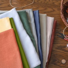 SimpleOpulence 100 Nature Pure Linen Fabric 78 Inch by The Yard, Plain Solid