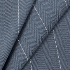 Blue White Stripe Cotton Drapery Cushion Pillow Upholstery Sewing Fabric BTY