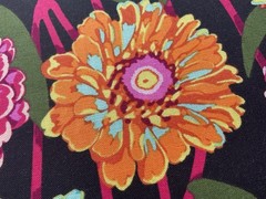 Fabric Cotton Large Colorful Flower By Anna Maria 43” X 36”325