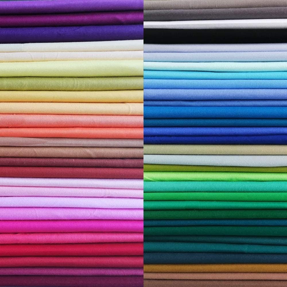 50 PCS Cotton Fabric Squares 8×8 Inch Precut Quilting Craft Bundle