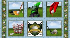 23″ X 44″ Panel Front Nine Golf Balls Clubs Tees Gloves Cotton Fabric D664.81