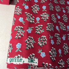 2 Pieces of Cotton/Cotton Blend Floral Fabric approx 3 Yds Total 44″ Wide