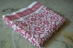 NO TARRIF CHARGES 100% ✅ 10 Yard Sanganeri Hand Printed 100%Cotton Fabric ZK-17