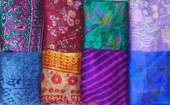 ABB Sari Silk Fabric Squares 30pcs 8″ Craft Quilt Decor Scrapbook Art Doll DS370