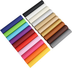 20PCS 12X8 Inches (30X20 CM) Faux Litch Leather Sheets, A4 Soft Textured PU Synt