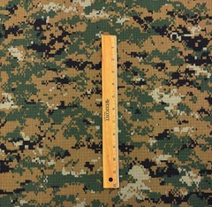 MARPAT WOODLAND RIPSTOP 100% COTTON DIGITAL CAMO FABRIC BY 1/2(0.5) YARD 67″W