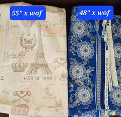 Estate Mixed Brands Quilting Fabric Lot 14 Different 18.8 Yards Total