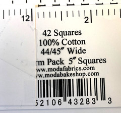 Lot 5 Charm Pack 5″ Moda, In the Beginning, Riley Blake, Boundless 42 Each Pack