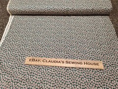 Calico Print BTY Schwartz Liebman Cranston Print Works Floral Ivory Red Green