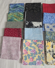 30 Cotton/ Cotton Blend Fabric Fat Quarters 18×21/22 No Duplicates Sew Quilt