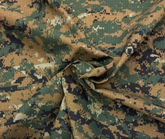 MARPAT WOODLAND RIPSTOP 100% COTTON DIGITAL CAMO FABRIC BY 1/2(0.5) YARD 67″W