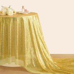 Gold Sequin Fabric 48 Inch Width by the Yard 1 Yard Sparkly Glitter Material