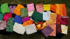 African Fabric Scraps Strips Remnants Quilting Sewing Art Crafts Half Pound