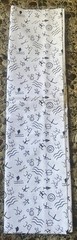 Lot Of 5 Black & White Fabrics Plus 3 FQ -Rock Carved Men- Approx 4 1/2 Yards