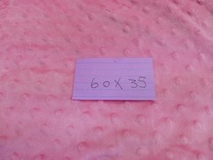 Pink Minky Dimple Dot Fabric for Blanket Fabric FB-17 60″ x35″