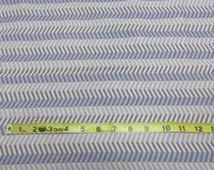 2 Yds Quilting Cotton Fabric Herringbone Pattern Cream Gray Blue-Tint JOANN