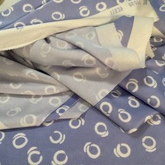 60” X 5 Yards “The Yardline Squiggle” Polyester Knit One Way Stretch Fabric